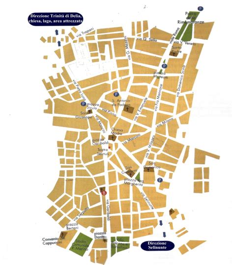 Mappa di Castelvetrano: Vie, Strade e Piazze .